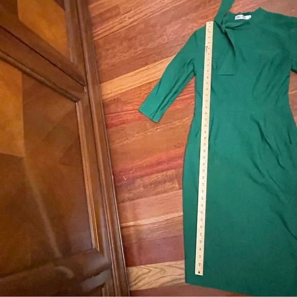 Chic 3/4 Sleeve Green Retro Dress - Picture 8 of 8